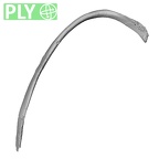 DV14-91 Homo sapiens rib eighth right ply