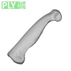 NH MER32 696 Gorilla gorilla gorilla hand phalanx fourth proximal right ply
