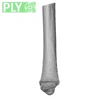 NH MER35 29 Gorilla gorilla ssp. ulna left distal ply