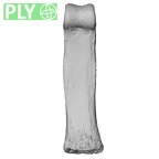 NH MER35 145 Pan troglodytes schweinfurthii hand phalanx second proximal right ply