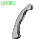 NH MER39 285 Piliocolobus preussi hand phalanx third proximal right ply